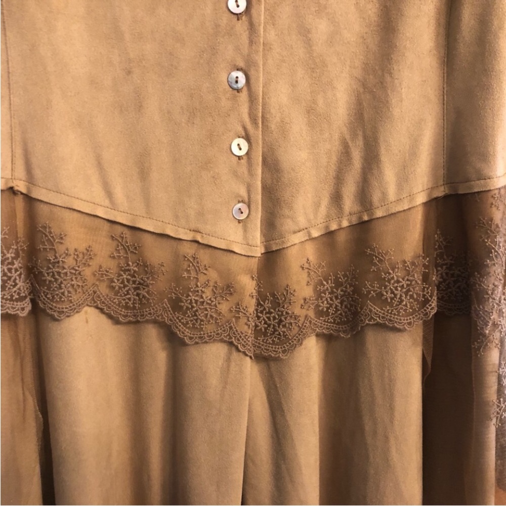 Cindy Oh Faux Suede and Lace Jacket Size XL - Picture 8 of 12